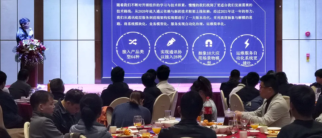 子公司新聞 久通物聯(lián)2021年度年會召開